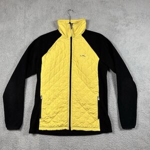 Lauren Active Jacket Womens Medium L-RL Ralph Lauren Full Zip Quilted Fleece M